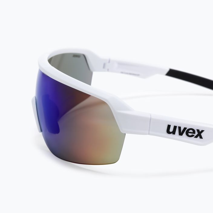 UVEX Sportstyle 227 white mat/mirror blue dviratininkų akiniai S5320668816 4