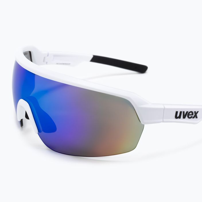 UVEX Sportstyle 227 white mat/mirror blue dviratininkų akiniai S5320668816 5