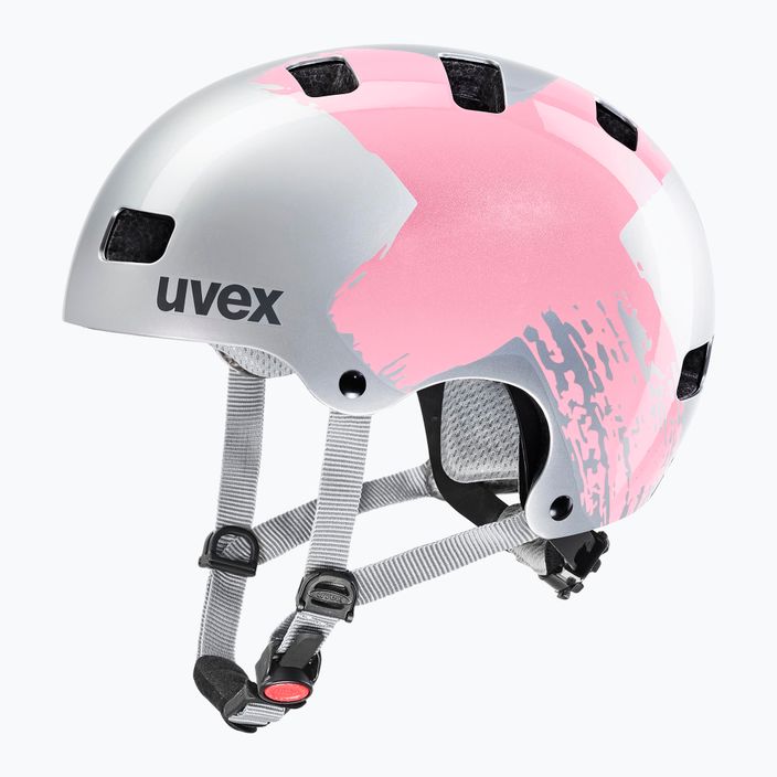 UVEX Kid 3 vaikiškas dviratininko šalmas sidabrinės/rožinės spalvos 41/4/819/36/17 6