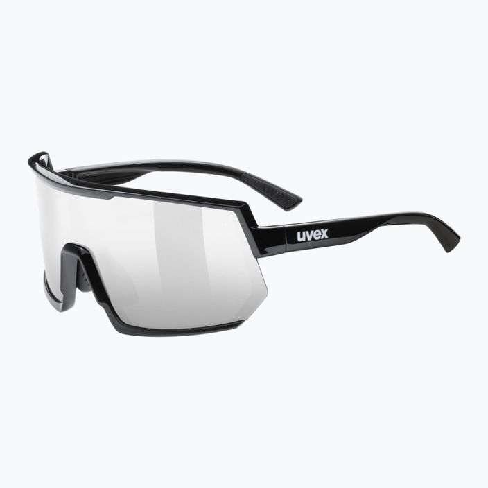 UVEX Sportstyle 235 juodi matiniai/veidrodiniai sidabriniai dviratininko akiniai 53/3/003/2216 5