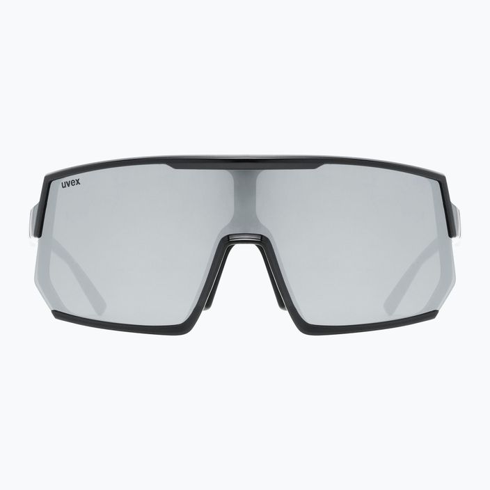 UVEX Sportstyle 235 juodi matiniai/veidrodiniai sidabriniai dviratininko akiniai 53/3/003/2216 7