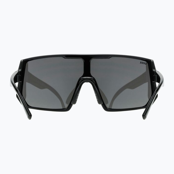 UVEX Sportstyle 235 juodi matiniai/veidrodiniai sidabriniai dviratininko akiniai 53/3/003/2216 8