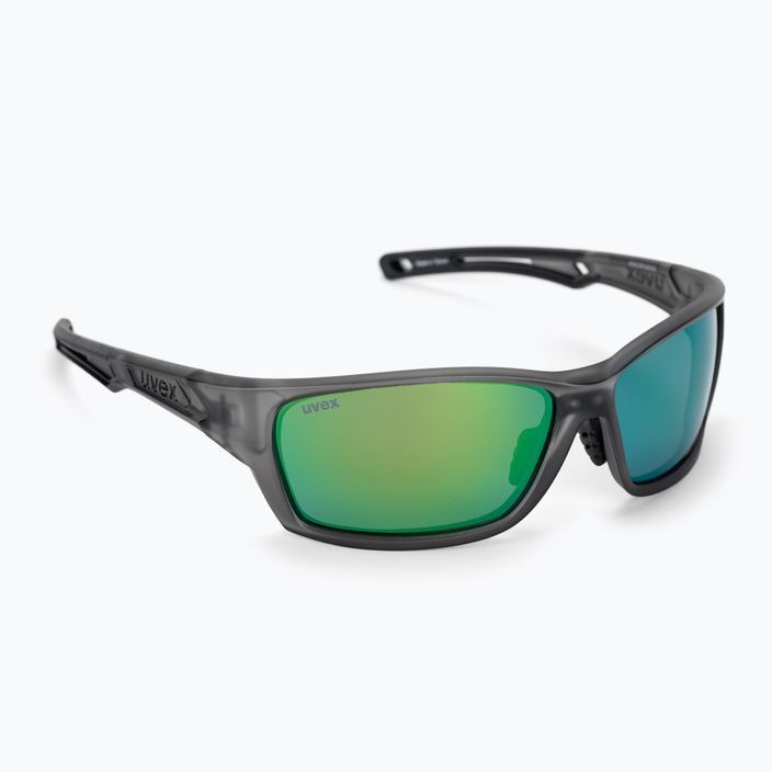 UVEX Sportstyle 232 P dūminiai matiniai/poliarinio matymo veidrodiniai žali dviratininkų akiniai S5330025170
