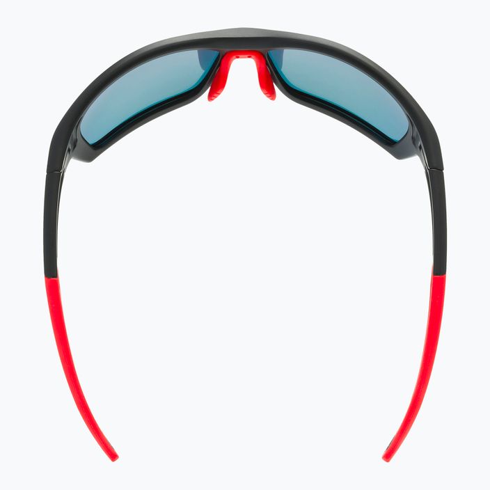 UVEX Sportstyle 232 P juodi matiniai raudoni/poliariniai veidrodiniai raudoni dviratininkų akiniai S5330022330 9