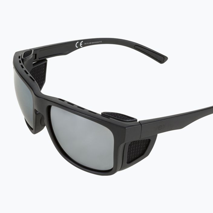 UVEX Sportstyle 312 juodi matiniai / veidrodiniai sidabriniai akiniai nuo saulės 53/3/007/2216 5