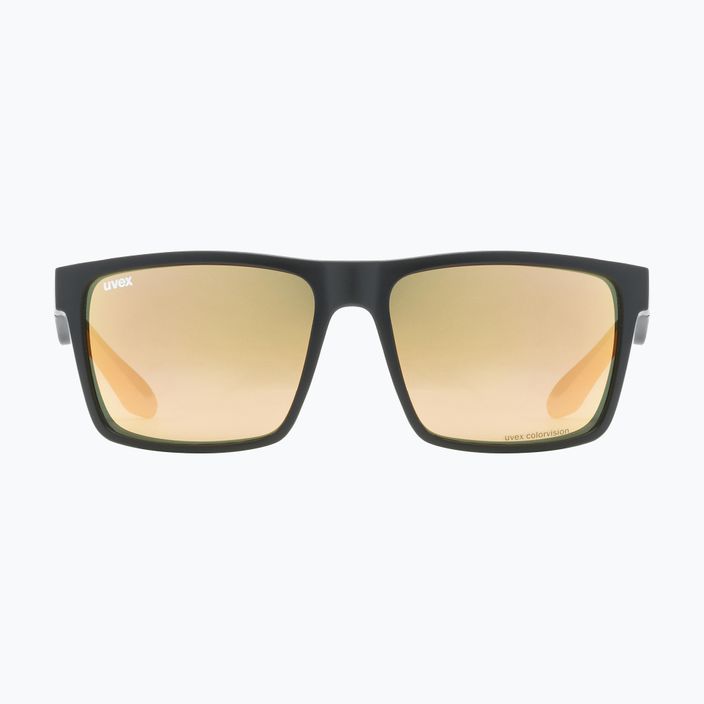 Uvex Lgl 50 CV juodi matiniai / veidrodiniai šampano spalvos akiniai nuo saulės 53/3/008/2297 6