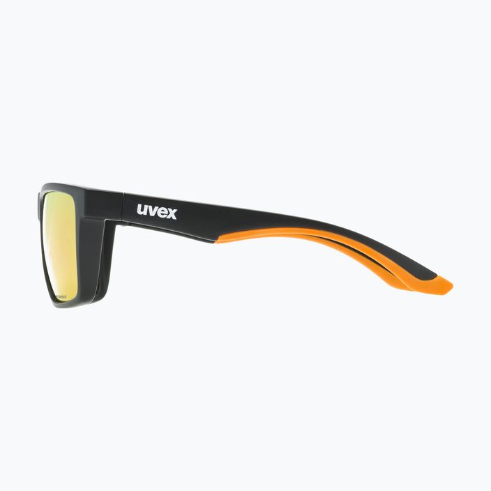 Uvex Lgl 50 CV juodi matiniai / veidrodiniai šampano spalvos akiniai nuo saulės 53/3/008/2297 7