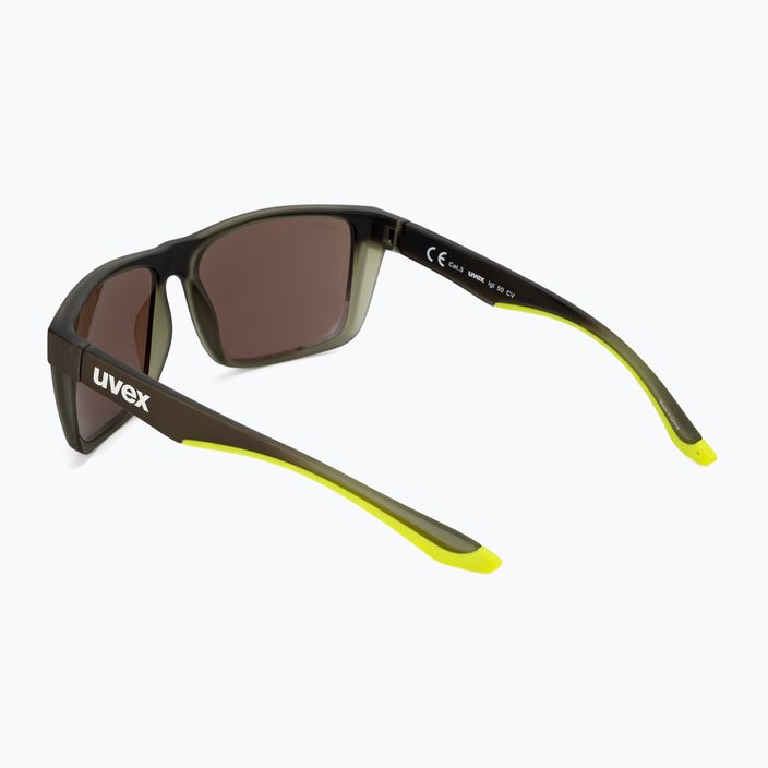 Uvex Lgl 50 CV alyvuogių matinės spalvos / veidrodiniai žali akiniai nuo saulės 53/3/008/7795 2