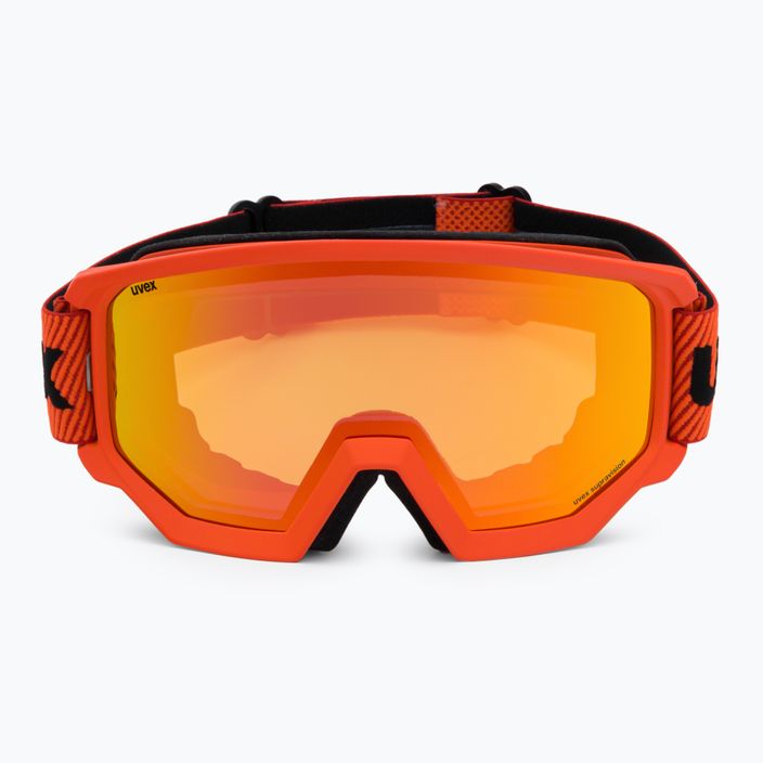 Slidinėjimo akiniai UVEX Athletic FM fierce raudoni matiniai/veidrodiniai oranžiniai 55/0/520/3130 2
