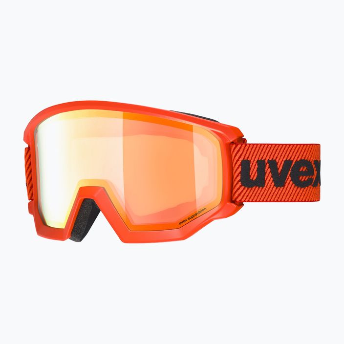 Slidinėjimo akiniai UVEX Athletic FM fierce raudoni matiniai/veidrodiniai oranžiniai 55/0/520/3130 7