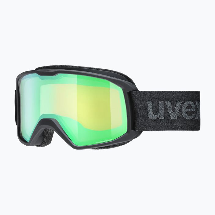 Slidinėjimo akiniai UVEX Elemnt FM black mat/mirror green lasergold lite 55/0/640/2030 7