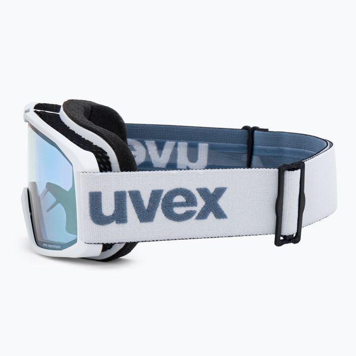 Slidinėjimo akiniai UVEX Elemnt FM white matt/mirror silver blue 55/0/640/1030 4