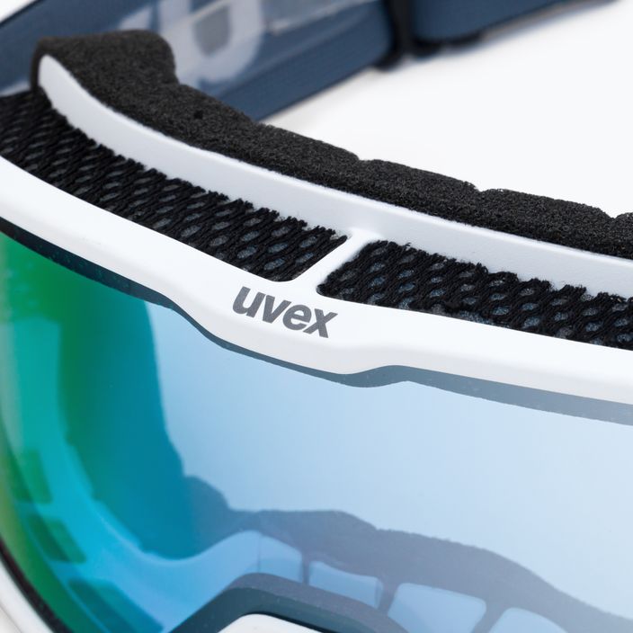 Slidinėjimo akiniai UVEX Elemnt FM white matt/mirror silver blue 55/0/640/1030 6
