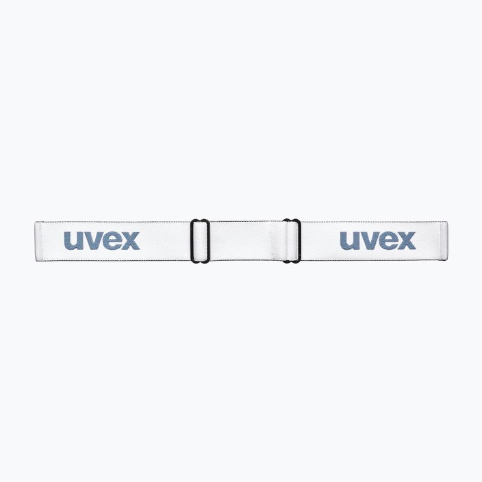 Slidinėjimo akiniai UVEX Elemnt FM white matt/mirror silver blue 55/0/640/1030 10