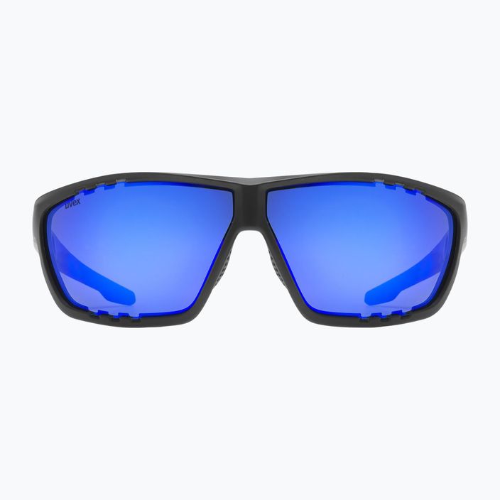 Akiniai nuo saulės UVEX Sportstyle 706 black matt/mirror blue 2