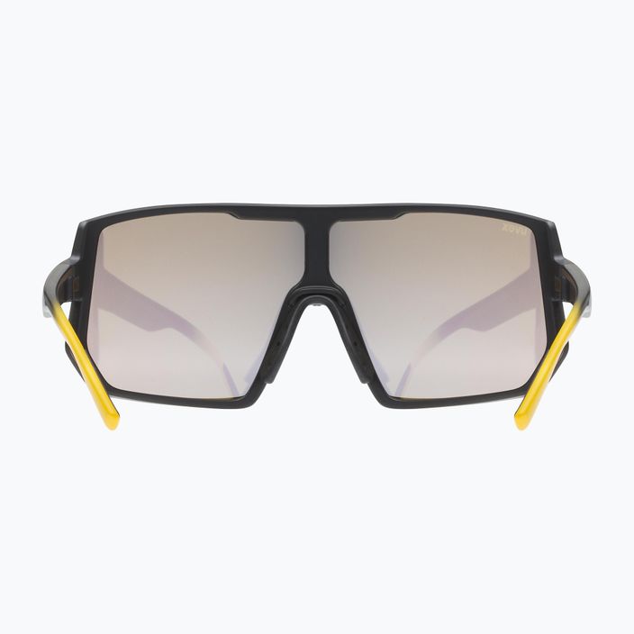 UVEX Sportstyle 235 sunbee juodi matiniai / veidrodiniai geltoni dviratininkų akiniai 53/3/003/2616 5