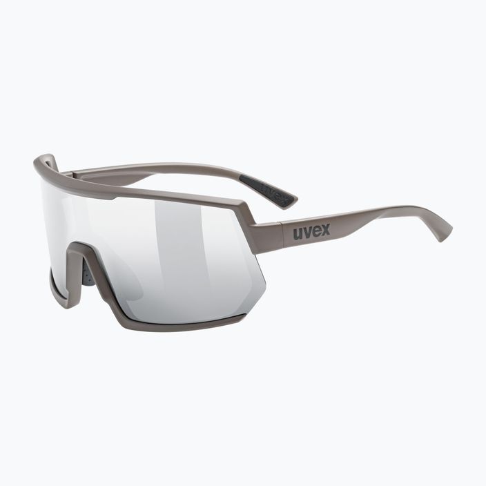 UVEX Sportstyle 235 ąžuolo rudos matinės spalvos / veidrodiniai sidabriniai dviratininko akiniai 53/3/003/6616 5