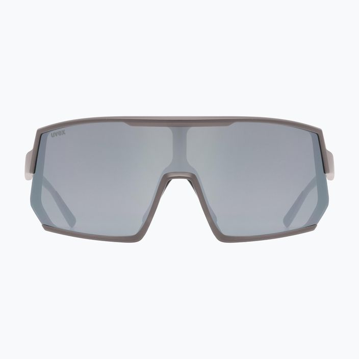UVEX Sportstyle 235 ąžuolo rudos matinės spalvos / veidrodiniai sidabriniai dviratininko akiniai 53/3/003/6616 6