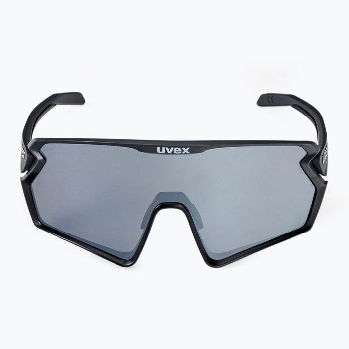 UVEX Sportstyle 231 2.0 pilkai juodi matiniai/veidrodiniai sidabriniai dviratininko akiniai 53/3/026/2506 3