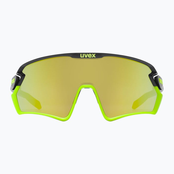 UVEX Sportstyle 231 2.0 juodai geltoni matiniai / veidrodiniai geltoni dviratininko akiniai 53/3/026/2616 6