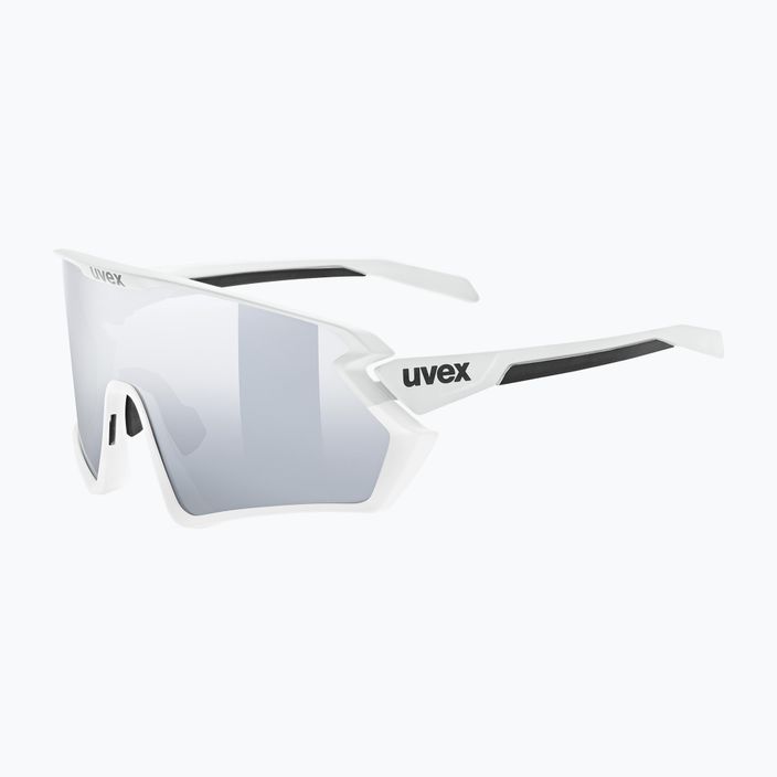 UVEX Sportstyle 231 2.0 cloud white mat/mirror silver dviratininkų akiniai 53/3/026/8116 5