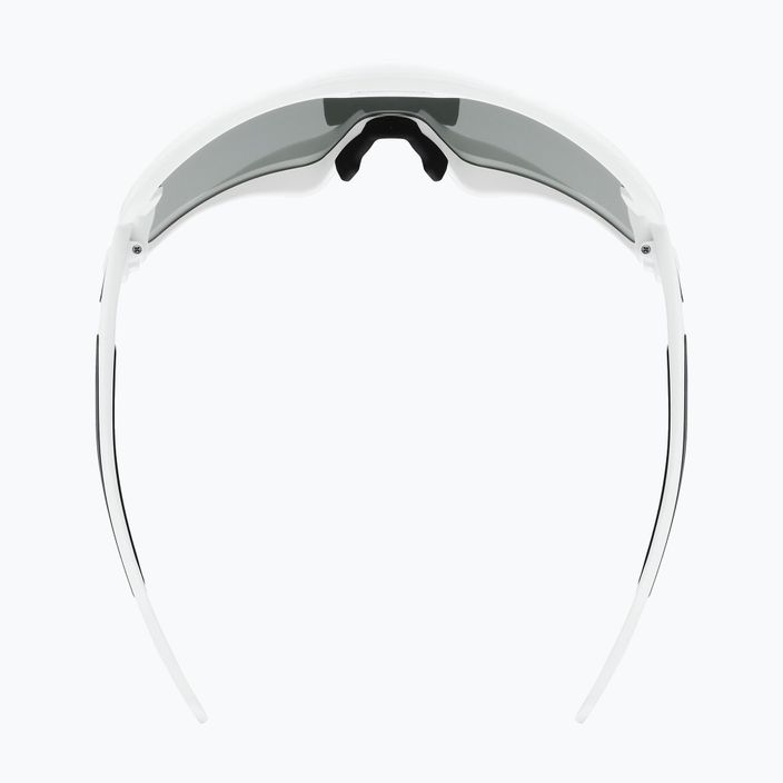 Dviračių akiniai UVEX Sportstyle 231 2.0 Komplektas balti juodi matiniai/veidrodiniai sidabriniai 53/3/027/8216 9