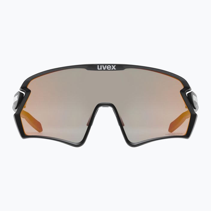 UVEX Sportstyle 231 2.0 P juodi matiniai / veidrodiniai raudoni dviratininko akiniai 53/3/029/2230 6