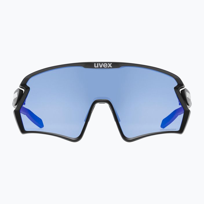 UVEX Sportstyle 231 2.0 P juodi matiniai/mėlyni dviratininko akiniai 53/3/029/2240 6