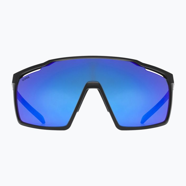 UVEX Mtn Perform juodai mėlyni matiniai/veidrodiniai mėlyni akiniai nuo saulės 53/3/039/2416 6