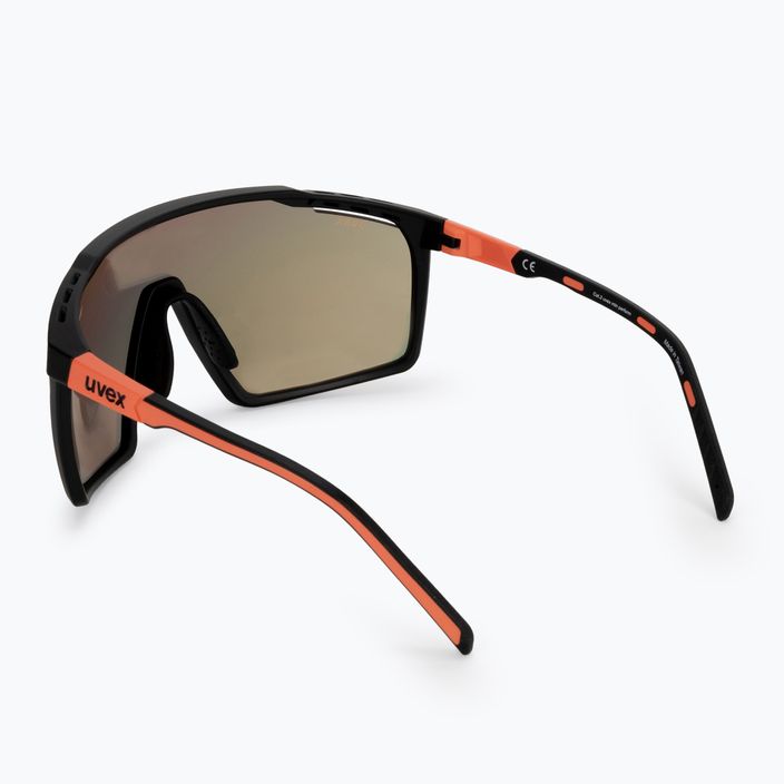 UVEX Mtn Perform juodai raudoni matiniai / veidrodiniai raudoni akiniai nuo saulės 53/3/039/2316 2