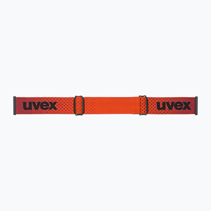 UVEX Evidnt Attract CV S2 slidinėjimo akiniai juodi matiniai / veidrodiniai raudoni / oranžiniai / skaidrūs 4