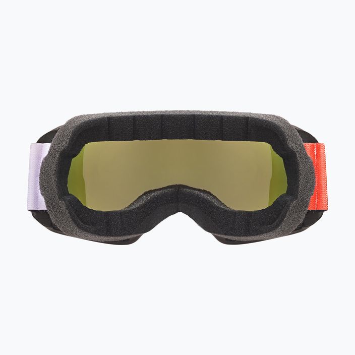 UVEX Xcitd CV S2 slidinėjimo akiniai juodi matiniai / veidrodiniai raudoni / spalvoti žali 3