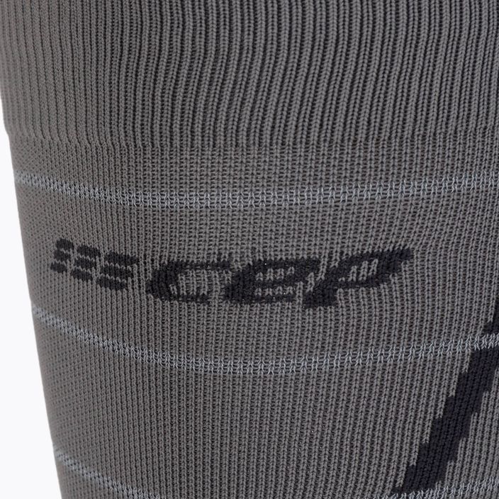 CEP Atspindinčios pilkos vyriškos kompresinės bėgimo kojinės WP502Z 3