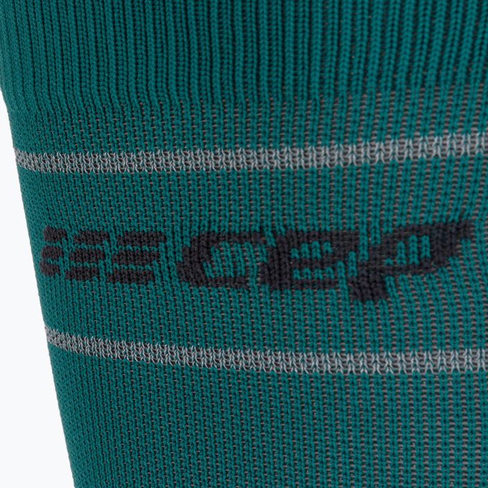 CEP Reflective moteriškos bėgimo kompresinės kojinės žalios WP40GZ 3