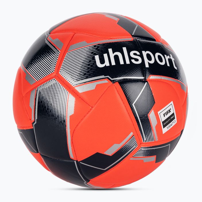 Futbolo kamuolys uhlsport Match Addglue fluo red/navy/silver dydis 5 2