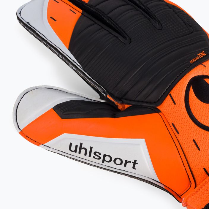 Uhlsport Soft Resist+ vartininko pirštinės oranžinės ir baltos spalvos 101127501 3