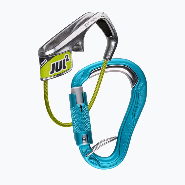 Saugos įrenginys EDELRID Jul 2 Belay Kit Bulletproof Triple icemint