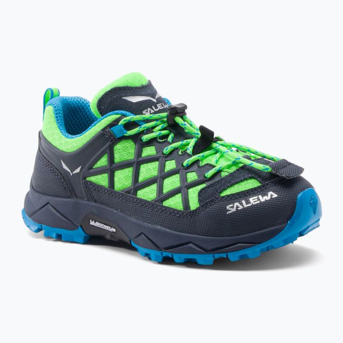Salewa Wildfire vaikiški trekingo batai mėlynai žali 00-0000064007