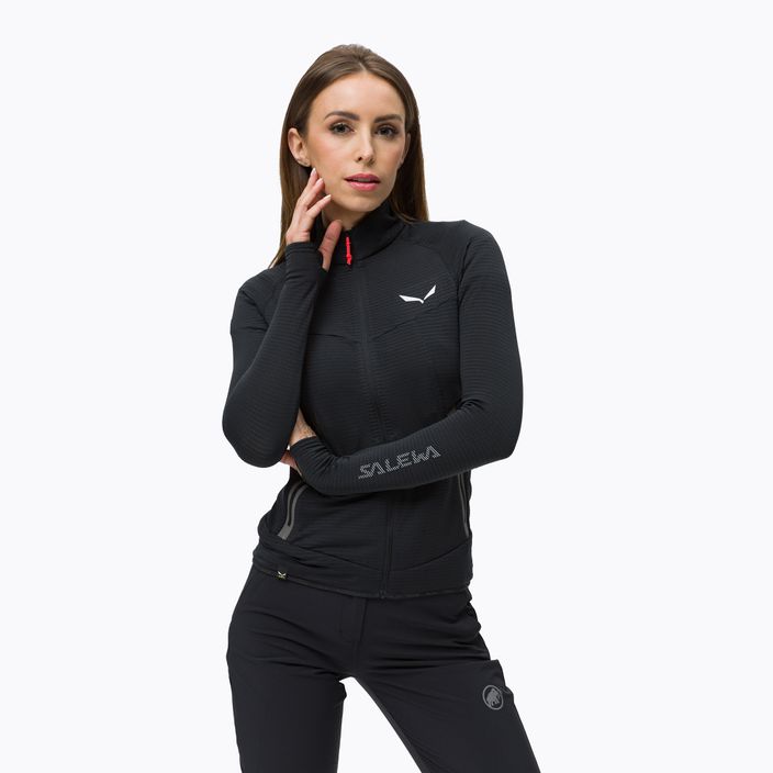 Salewa Pedroc moteriškas vilnonis džemperis juodas 00-0000027720