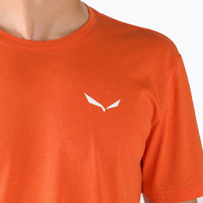 Vyriški Salewa Alpine Hemp Logo trekingo marškinėliai oranžiniai 00-0000028132 4