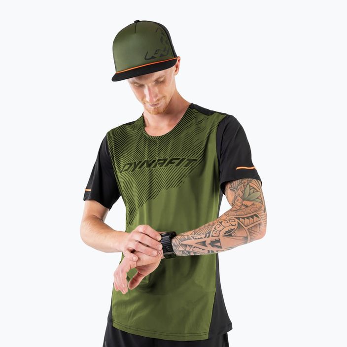 Vyriški bėgimo marškinėliai DYNAFIT Alpine 2, žali 08-0000071456
