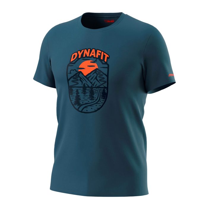 Vyriški marškinėliai DYNAFIT Graphic CO SS trekking marškinėliai mėlyni 08-0000070998 2