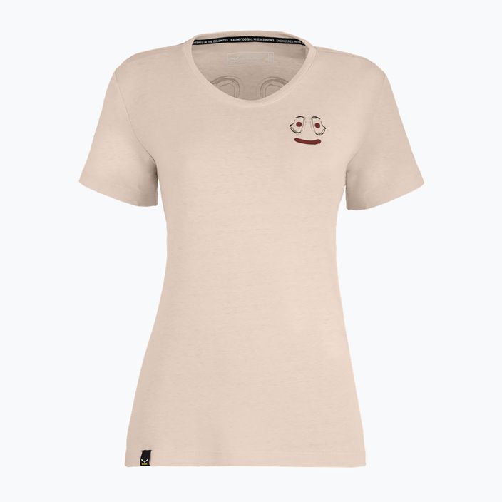 Salewa Lavaredo Hemp Print moteriški alpinistiniai marškinėliai beige 00-0000028368 5