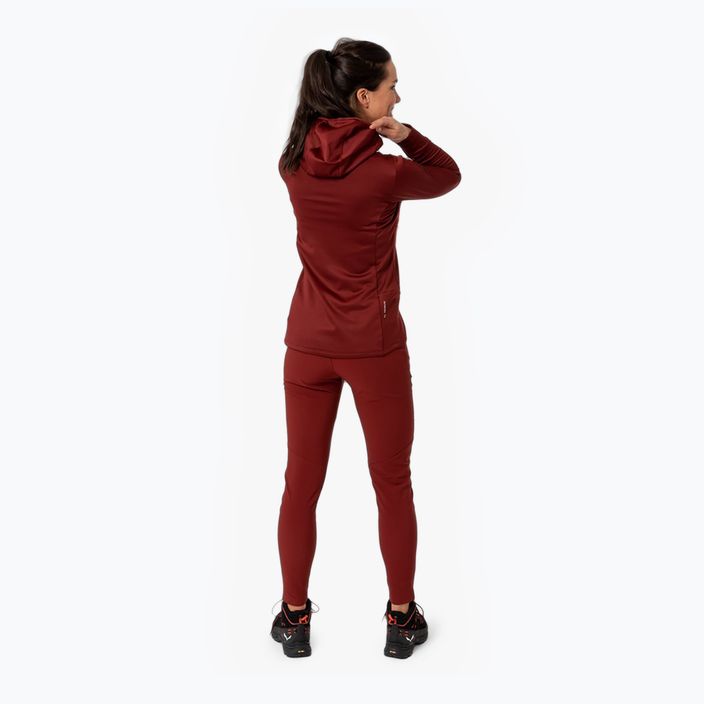 Salewa moteriškas trekingo džemperis Puez Polarlite su gobtuvu raudonas 00-0000028522 2