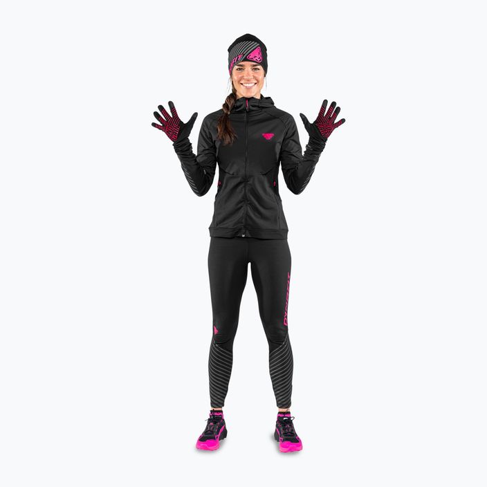 Bėgimo pirštinės DYNAFIT Alpine Reflective black out pink glo 2