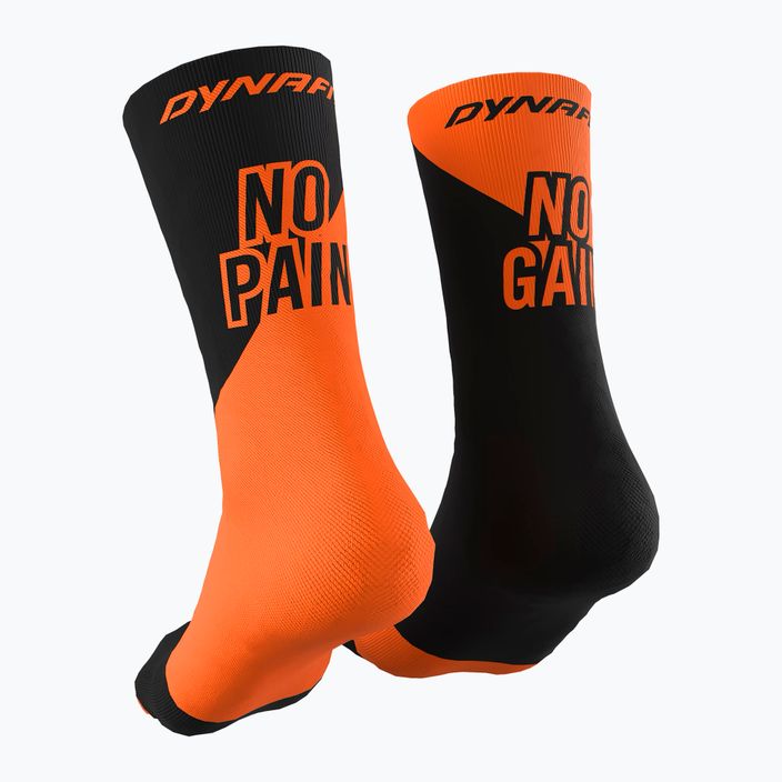 Bėgimo kojinės DYNAFIT No Pain No Gain shocking orange 2