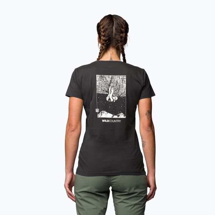 Wild Country Stamina moteriški alpinistiniai marškinėliai juodi 40-0000095205 2