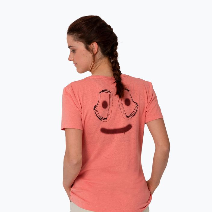 Salewa Lavaredo Hemp Print moteriški alpinistiniai marškinėliai rožinės spalvos 00-0000028368 2