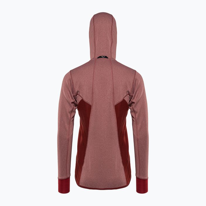Salewa Puez Hybrid PL FZ Hoody moteriškas vilnonis džemperis raudonas 00-0000027389 2