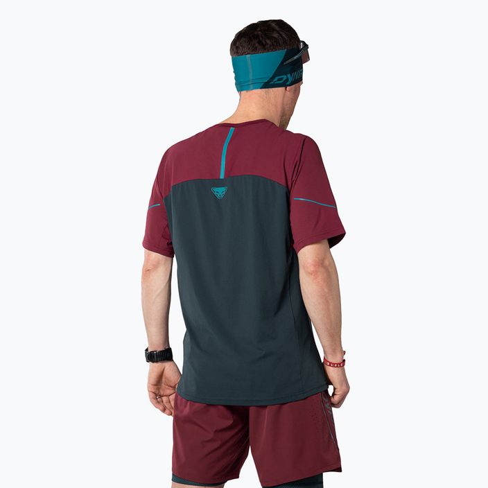 Vyriški bėgimo marškinėliai DYNAFIT Alpine Pro blueberry/burundy 3